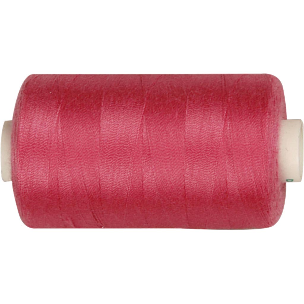 Polyester Sytråd, pink, 1000 m/ 1 rl.
