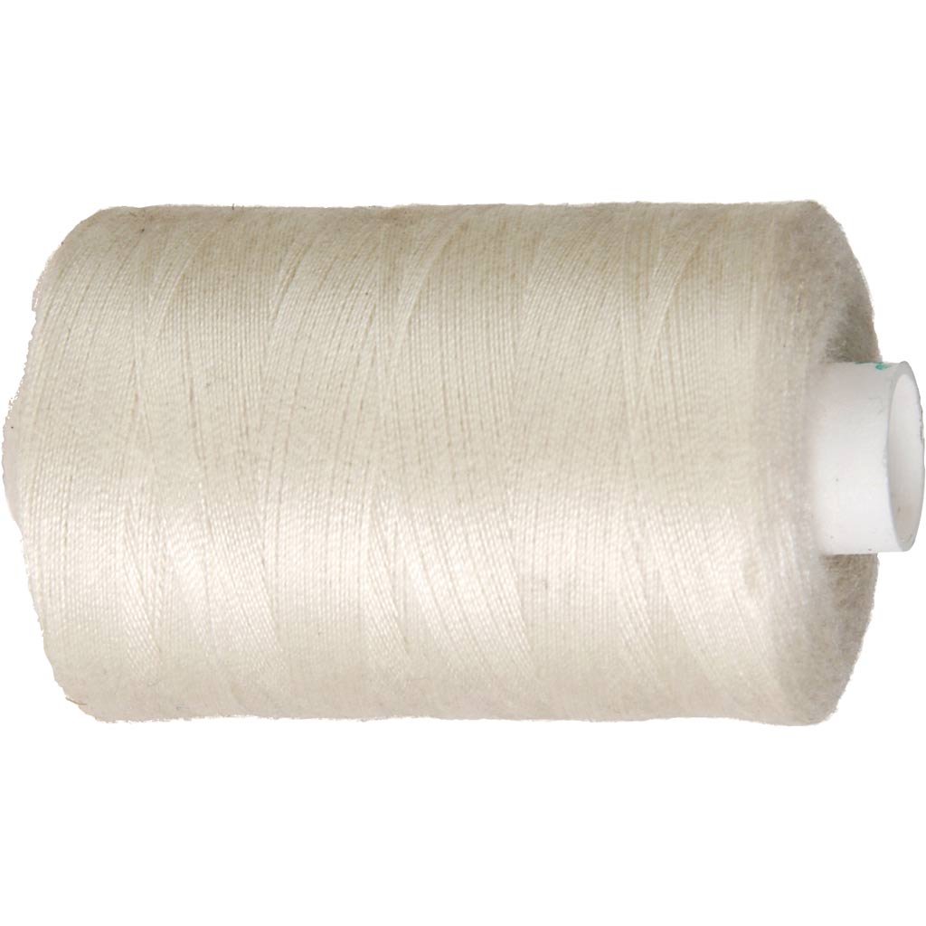 Polyester Sytråd, råhvid, 1000 m/ 1 rl.