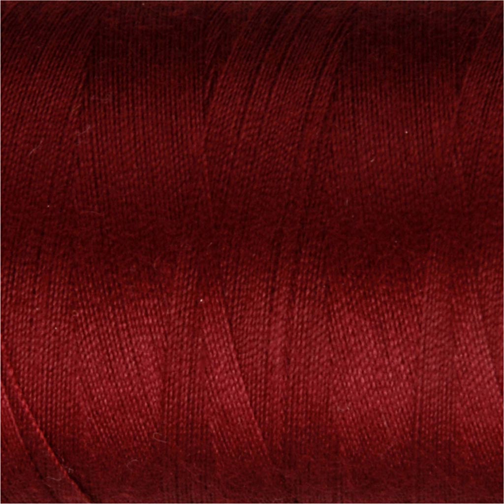 Polyester Sytråd, vinrød, 1000 m/ 1 rl. - Image 2