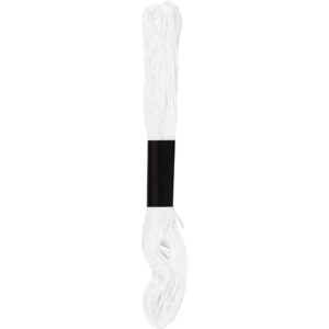 Broderigarn, tykkelse 1 mm, hvid (415), 80 m, 10x8 m/ 1 pk.