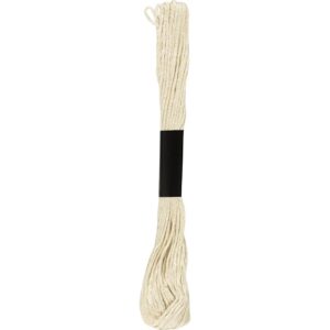Broderigarn, tykkelse 1 mm, lys gul (5130), 80 m, 10x8 m/ 1 pk.