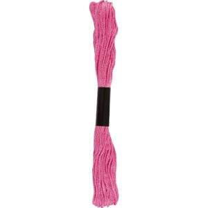 Broderigarn, tykkelse 1 mm, pink (404), 80 m, 10x8 m/ 1 pk.