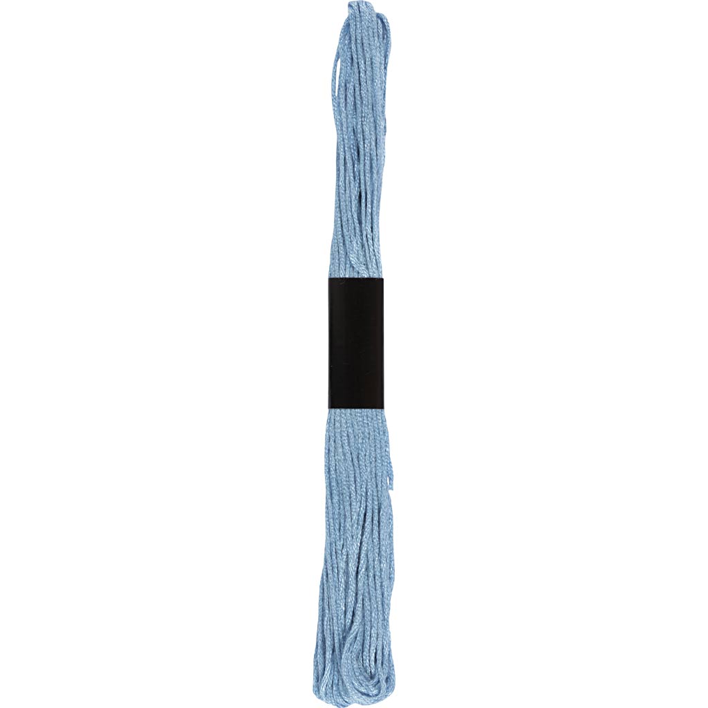 Broderigarn, tykkelse 1 mm, mellem blå (856), 80 m, 10x8 m/ 1 pk.