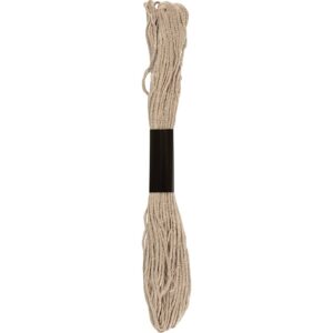Broderigarn, tykkelse 1 mm, beige (09), 80 m, 10x8 m/ 1 pk.