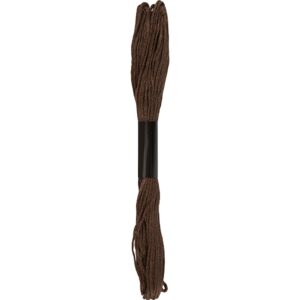 Broderigarn, tykkelse 1 mm, mørk brun (812), 80 m, 10x8 m/ 1 pk.