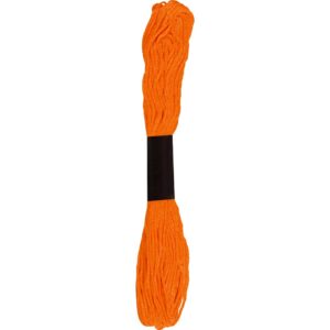 Broderigarn, tykkelse 1 mm, lys orange (106), 80 m, 10x8 m/ 1 pk.