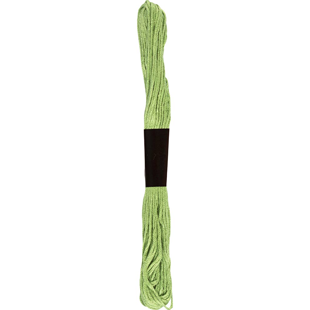 Broderigarn, tykkelse 1 mm, mellem grøn (210), 80 m, 10x8 m/ 1 pk.