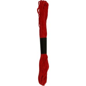 Broderigarn, tykkelse 1 mm, julerød (119), 80 m, 10x8 m/ 1 pk.