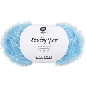 Scrubbygarn, L: 90 m, blå, 50 g/ 1 ngl.