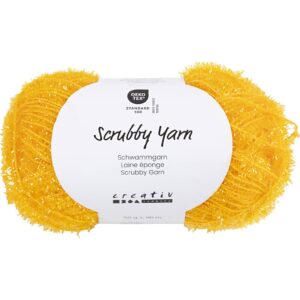 Scrubbygarn, L: 90 m, gul, 50 g/ 1 ngl.
