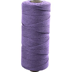 Knyttegarn, L: 315 m, tykkelse 1 mm, Tynd kvalitet 12/12, lys lilla, 220 g/ 1 rl.