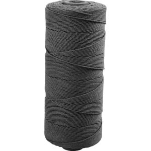 Knyttegarn, L: 315 m, tykkelse 1 mm, Tynd kvalitet 12/12, grå, 220 g/ 1 rl.