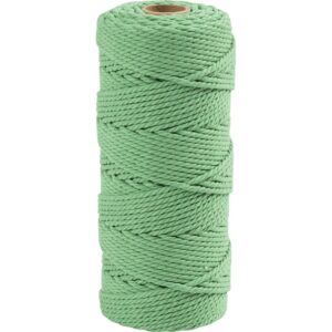 Knyttegarn, L: 100 m, tykkelse 2 mm, Tyk kvalitet 12/36, lys grøn, 225 g/ 1 rl.