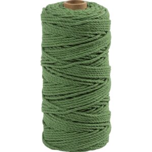 Knyttegarn, L: 100 m, tykkelse 2 mm, Tyk kvalitet 12/36, grøn, 225 g/ 1 rl.