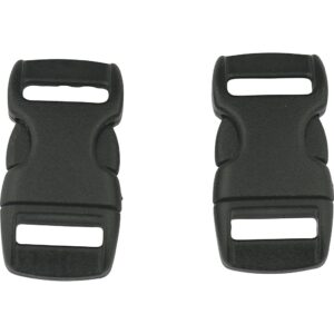 Kliklås, L: 29 mm, B: 15 mm, hulstr. 3x11 mm, sort, 100 stk./ 1 pk.