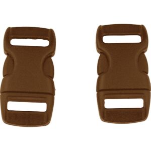 Kliklås, L: 29 mm, B: 15 mm, hulstr. 3x11 mm, brun, 100 stk./ 1 pk.