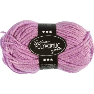 Fantasia Polyacrylgarn, L: 80 m, pind 4,5-5, rosa, 50 g/ 1 ngl.