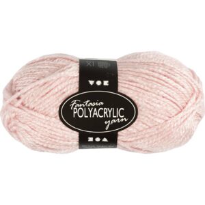 Fantasia Polyacrylgarn, L: 80 m, pind 4,5-5, lys rød, 50 g/ 1 ngl.