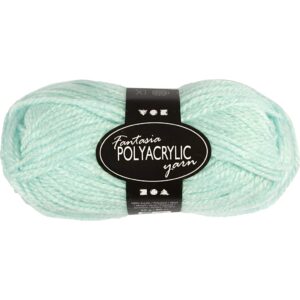 Fantasia Polyacrylgarn, L: 80 m, pind 4,5-5, mint grøn, 50 g/ 1 ngl.