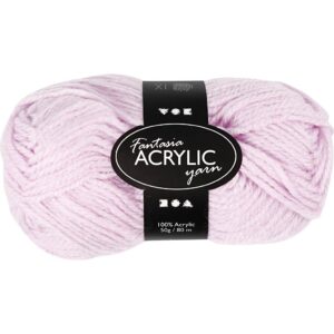 Fantasia Polyacrylgarn, L: 80 m, pind 4,5-5, sart rosa, 50 g/ 1 ngl.