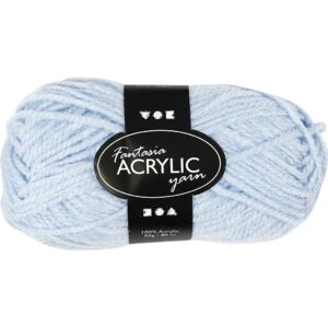 Fantasia Polyacrylgarn, L: 80 m, pind 4,5-5, støvet blå, 50 g/ 1 ngl.