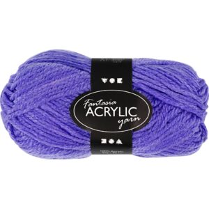 Fantasia Polyacrylgarn, L: 80 m, pind 4,5-5, lavendel, 50 g/ 1 ngl.