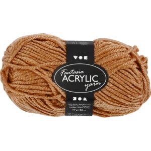 Fantasia Polyacrylgarn, L: 80 m, pind 4,5-5, rust, 50 g/ 1 ngl.