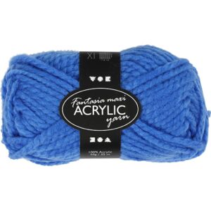 Fantasia Polyacrylgarn, L: 35 m, pind 9-10, blå, 50 g/ 1 ngl.