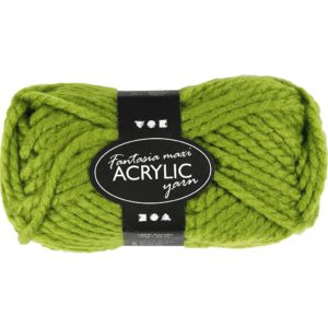 Fantasia Polyacrylgarn, L: 35 m, pind 9-10, grøn, 50 g/ 1 ngl.