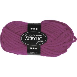 Fantasia Polyacrylgarn, L: 35 m, pind 9-10, cyklame, 50 g/ 1 ngl.