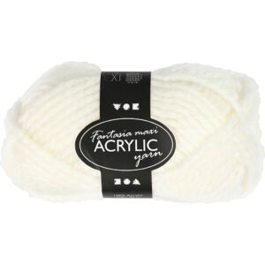 Fantasia Polyacrylgarn, L: 35 m, pind 9-10, beige, 50 g/ 1 ngl.