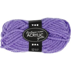 Fantasia Polyacrylgarn, L: 35 m, pind 9-10, lys lilla, 50 g/ 1 ngl.