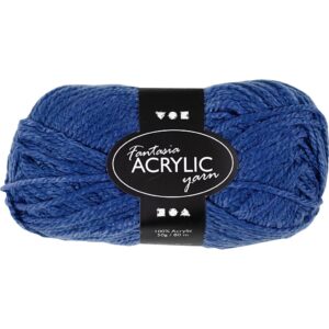 Fantasia Polyacrylgarn, L: 35 m, pind 9-10, kongeblå, 50 g/ 1 ngl.