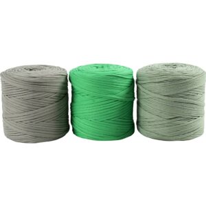 Spaghetti Garn, pind 10-12, nål 12-15,Farve kan variere, grønne nuancer, 2250 g, 3x750 g/ 1 pk.