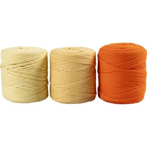 Spaghetti Garn, pind 10-12, nål 12-15,Farve kan variere, gule nuancer, 2250 g, 3x750 g/ 1 pk.