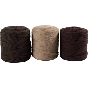 Spaghetti Garn, pind 10-12, nål 12-15,Farve kan variere, beige, brune nuancer, 2250 g, 3x750 g/ 1 pk.