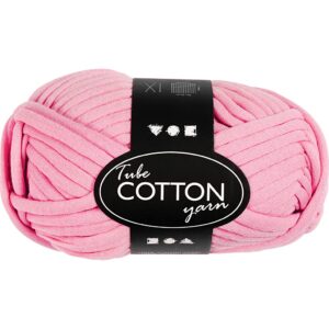 Tubegarn, L: 45 m, pind 10-12, pink, 100 g/ 1 ngl.