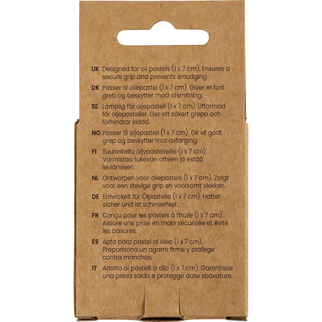 Holder til oliepastel, L: 6,2 cm, diam. 1 cm, sort, 3 stk./ 1 stk. - Image 3