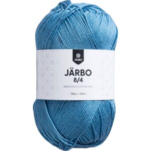 Merceriseret bomuldsgarn, nr. 8/4, nål 3, mellem blå, 50 g/ 1 ngl.
