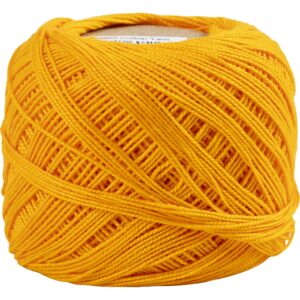 Merceriseret bomuldsgarn, nål 2-2,5, lys orange, 125 m, 20 g/ 1 ngl.