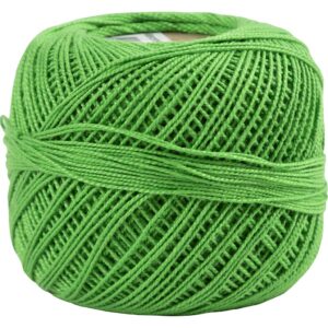 Merceriseret bomuldsgarn, nål 2-2,5, lys grøn, 125 m, 20 g/ 1 ngl.