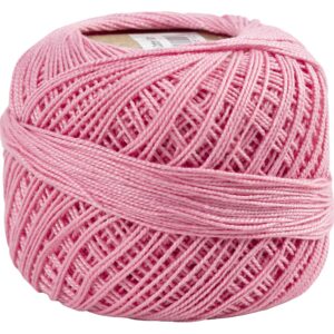 Merceriseret bomuldsgarn, nål 2-2,5, rosa, 125 m, 20 g/ 1 ngl.