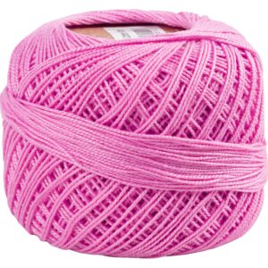 Merceriseret bomuldsgarn, nål 2-2,5, pink, 125 m, 20 g/ 1 ngl.