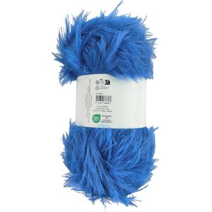 Pelsgarn, pind 6-7, lyseblå, 100 g/ 1 ngl.