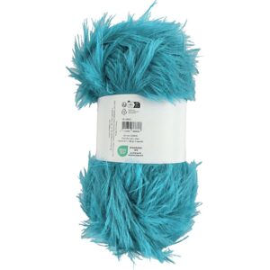 Pelsgarn, pind 6-7, turkis, 100 g/ 1 ngl.