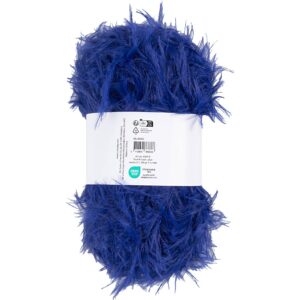 Pelsgarn, pind 6-7, blå, 100 g/ 1 ngl.