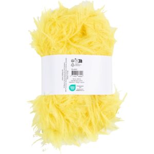 Pelsgarn, pind 6-7, gul, 100 g/ 1 ngl.