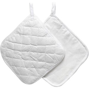 Grydelapper, str. 20x20 cm, 145 g, hvid, 10 par/ 1 pk.