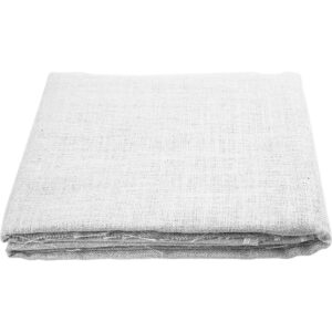 Hessian, B: 160 cm, 58 tråde pr. 10 cm, 310-330 g, hvid, 5 m/ 1 rl.