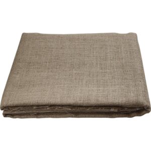 Hessian, B: 160 cm, 58 tråde pr. 10 cm, 310-330 g, mørk natur, 5 m/ 1 rl.